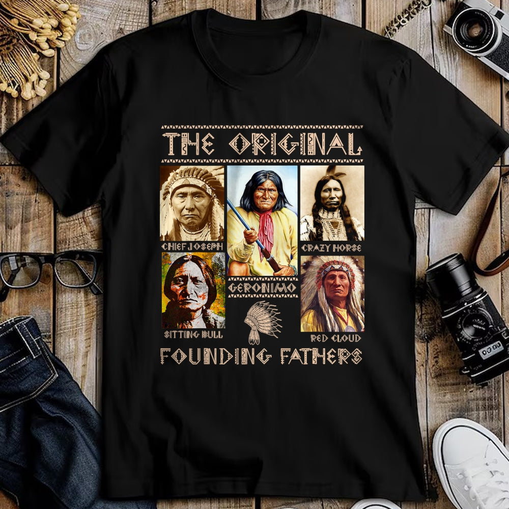 Native American T-Shirts, Vintage Native American Unisex T-Shirt/Hoodie/Sweatshirt HLT00 - The Original Founding Fathers