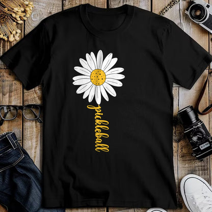 Funny Pickleball Shirt, Pickleball Lover Unisex T-Shirt/Hoodie/Sweatshirt HLT00 - Pickleball Daisy Flower T-Shirt