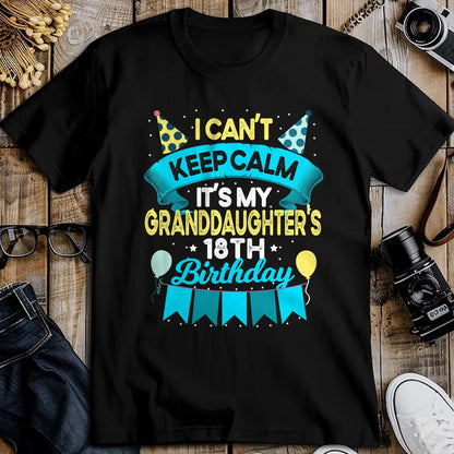 Best Grandpa Shirt, Proud Grandpa Unisex T-Shirt/Hoodie/Sweatshirt HLT00 -  It's My Granddaughter 18th Birthday Shirt Gift 18 Years Old T-Shirt