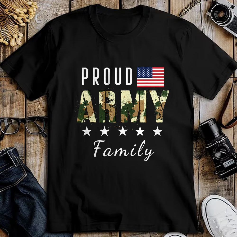 Gift for Mom Shirt, Funny Mom Unisex T-Shirt/Hoodie/Sweatshirt HLT00 - Army Graduation Proud Military Family Mom Dad Brother Sister T-Shirt
