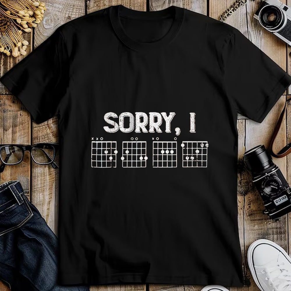 Guitar Lover Shirt, Funny Guitar UnisexT-Shirt/Hoodie/Sweatshirt HLT00 - Sorry I-DGAF Funny Guitar Chords T-Shirt, Men, Dark Green, XX-Large