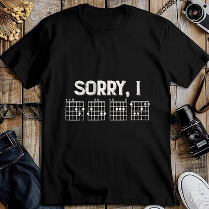 Guitar Lover Shirt, Funny Guitar UnisexT-Shirt/Hoodie/Sweatshirt HLT00 - Sorry I-DGAF Funny Guitar Chords T-Shirt, Men, Dark Green, XX-Large