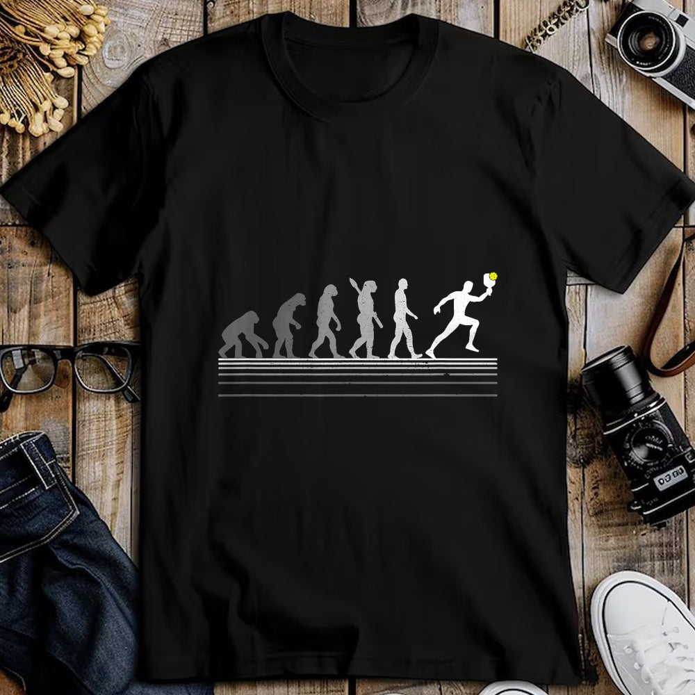 Funny Pickleball Shirt, Pickleball Lover Unisex T-Shirt/Hoodie/Sweatshirt HLT00 - Pickleball Evolution of Man Funny Gift T-Shirt