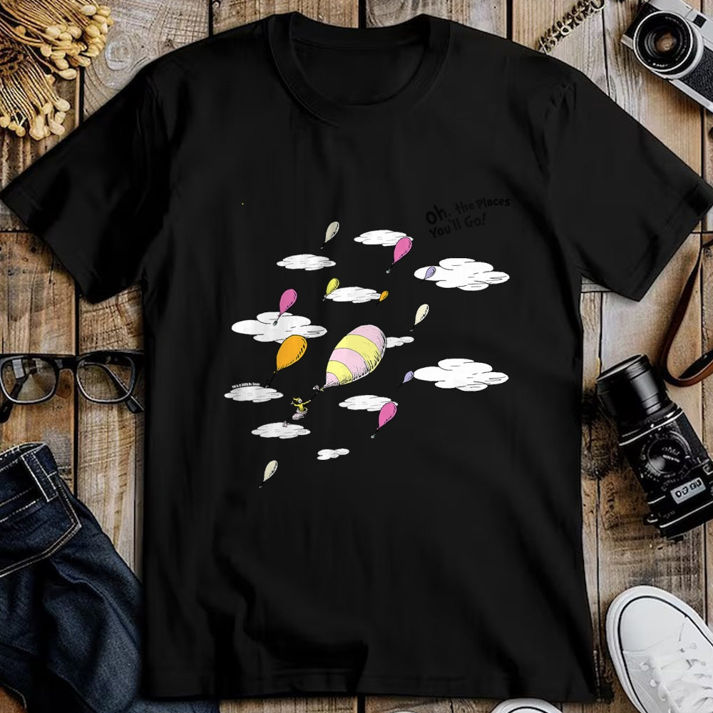 Best Doctor Shirt, Funny Doctor UnisexT-Shirt/Hoodie/Sweatshirt HLT00 - Dr. Seuss Oh the Places You_ll Go, Hot Air Balloons T-Shirt