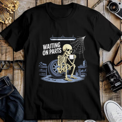 Best Mechanic Life Shirt, Funny Mechanic UnisexT-Shirt/Hoodie/Sweatshirt HLT00 - Funny Waiting On Parts Mechanic Skeleton Auto Repair Life T-Shirt