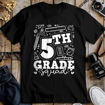 Best Teacher Shirt, Funny Teacher UnisexT-Shirt/Hoodie/Sweatshirt HLT00 - Back to School 5th Fifth Grade Squad Teacher Kid T-Shirt