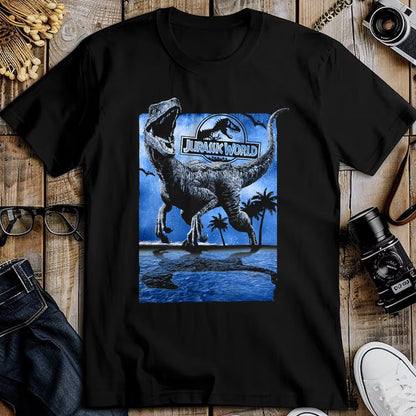 Best Dinosaur Lover Shirt, Funny Dinosaur UnisexT-Shirt/Hoodie/Sweatshirt HLT00 - Jurassic World Raptor Moon Light Logo Graphic T-Shirt T-Shirt