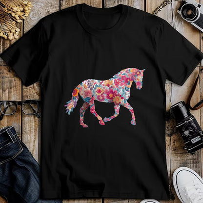 Best Horse Lover Shirt , Funny Horse UnisexT-Shirt/Hoodie/Sweatshirt HLT00 - Horse Flower Equestrian Riding Floral Pattern Graphic T-Shirt