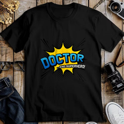 Best Doctor Shirt, Funny Doctor UnisexT-Shirt/Hoodie/Sweatshirt HLT00 - Doctor & Superhero - Comic Book Style T-Shirt