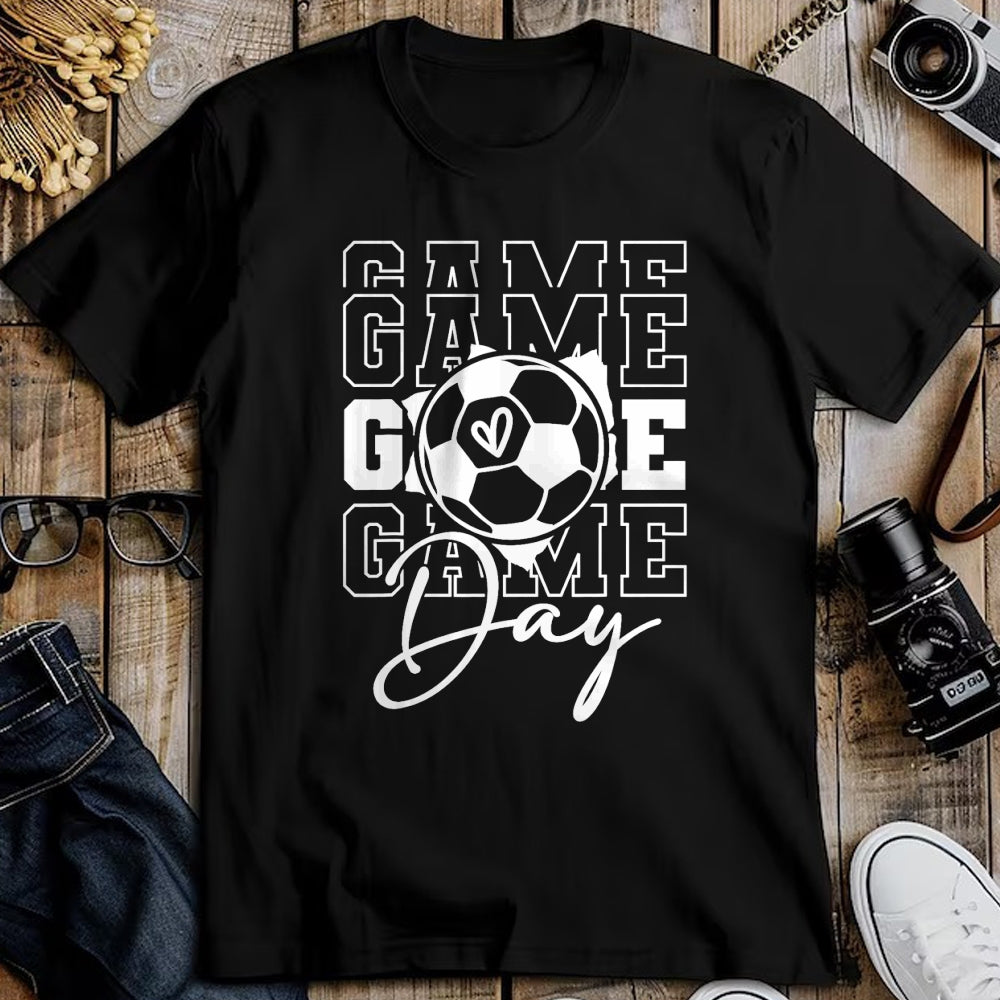 Gift for Mom Shirt, Funny Mom Unisex T-Shirt/Hoodie/Sweatshirt HLT00 - Game Day Soccer T-Shirt