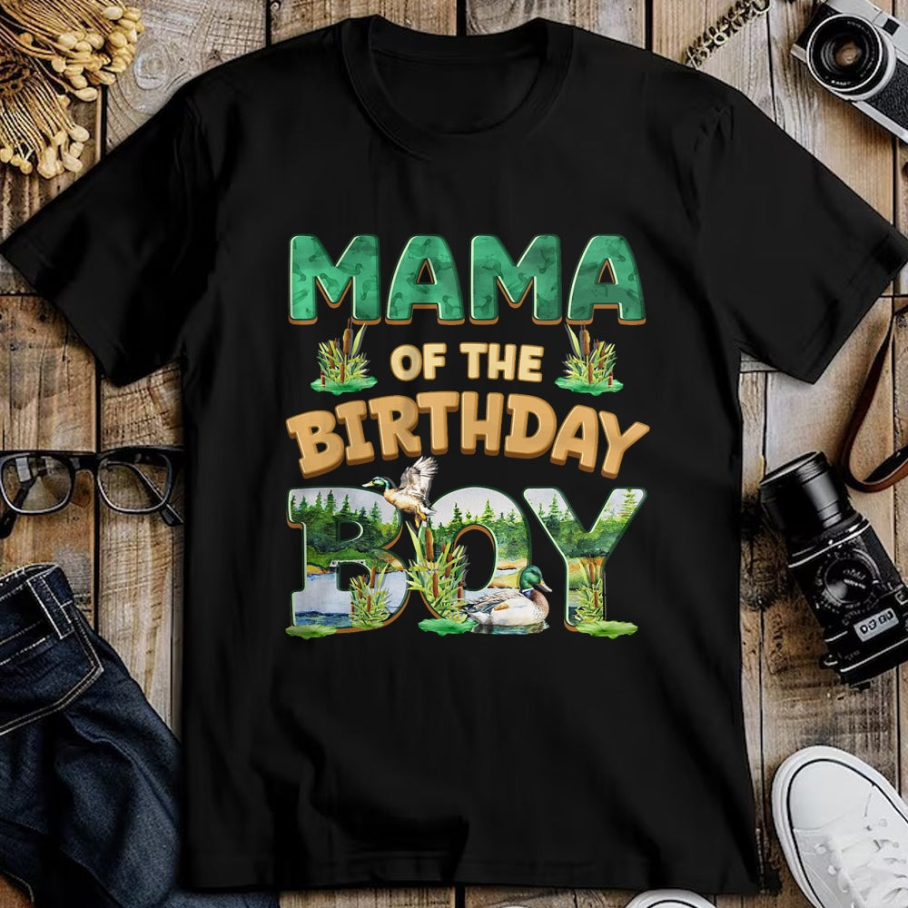 Gift for Mom Shirt, Funny Mom Unisex T-Shirt/Hoodie/Sweatshirt HLT00 - Mom Dad Mama Birthday Boy One Lucky Duck 1st First Family T-Shirt