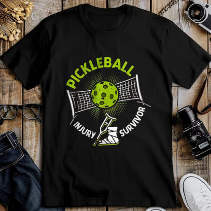 Funny Pickleball Shirt, Pickleball Lover Unisex T-Shirt/Hoodie/Sweatshirt HLT00 - Pickleball Injury Survivor Funny Pickle Sports Player for Seniors T-Shirt