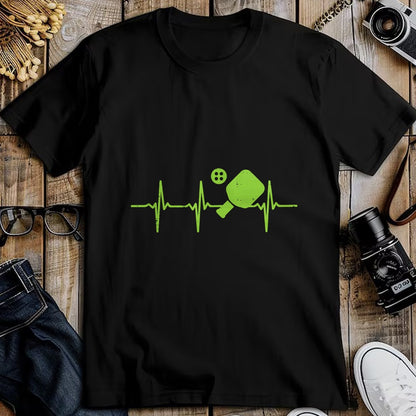 Funny Pickleball Shirt, Pickleball Lover Unisex T-Shirt/Hoodie/Sweatshirt HLT00 - Pickleball Heartbeat Funny Pickle Ball Sports Men Women Kids T-Shirt