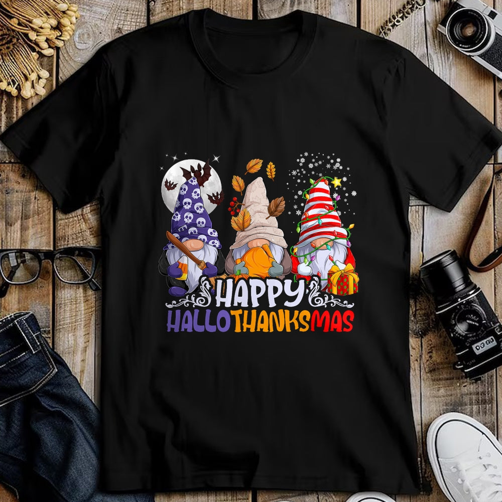 Best Thanksgiving Family Shirt , Funny Thanksgiving UnisexT-Shirt/Hoodie/Sweatshirt HLT00 - HalloThanksMas Gnomes Halloween Thanksgiving Christmas Happy T-Shirt