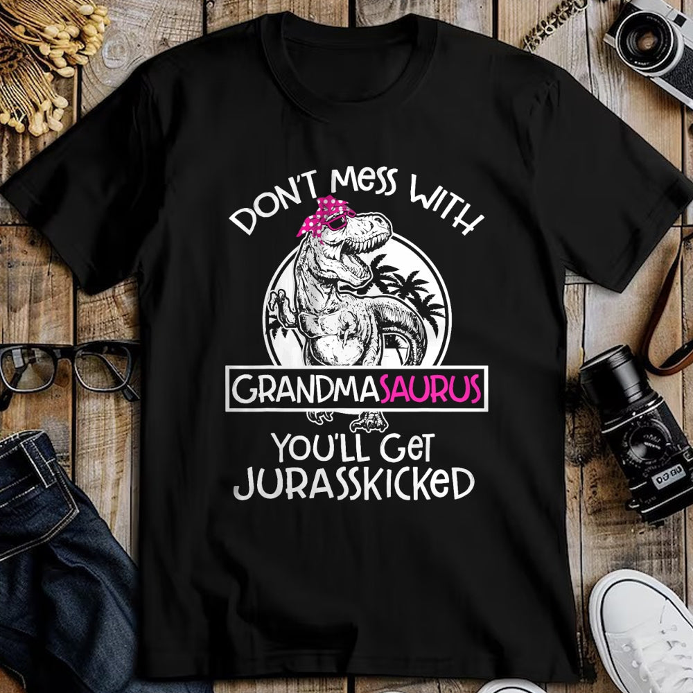 Best Grandma Shirt, Proud Grandma Unisex T-Shirt/Hoodie/Sweatshirt HLT00 - Dont Mess With Grandmasaurus Youll Get Jurasskicked Grandma T-Shirt (1)
