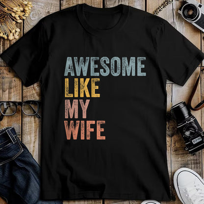 Best Wife Shirt, Wife and Husband Unisex T-Shirt/Hoodie/Sweatshirt HLT00 - Mens Husband Awesome Like my wife Funny Vintage Text T-Shirt