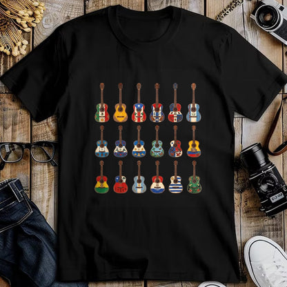 Guitar Lover Shirt, Funny Guitar UnisexT-Shirt/Hoodie/Sweatshirt HLT00 - Hispanic Heritage Month Guitar Flags for Latin American T-Shirt