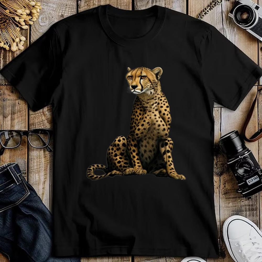 Cat Love Shirt, Funny Cat Lover Gift UnisexT-Shirt/Hoodie/Sweatshirt HLT00 - Cute Cheetah Lover Illustration Wild Cat Love T-Shirt