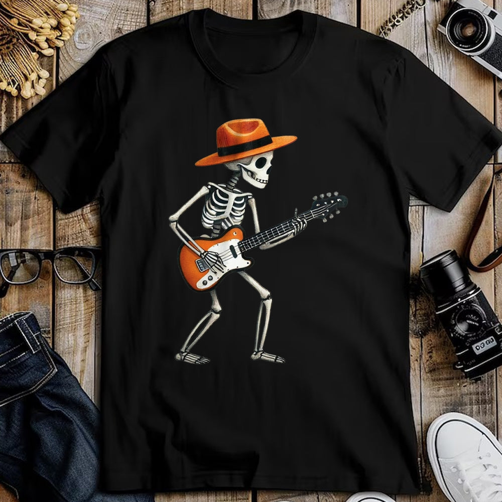 Guitar Lover Shirt, Funny Guitar UnisexT-Shirt/Hoodie/Sweatshirt HLT00 - Skeleton Playing Electric Guitar Rock Halloween Boys Men Tee T-Shirt