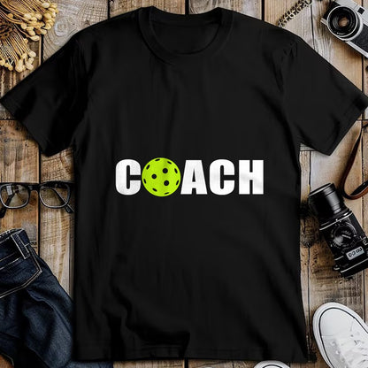 Funny Pickleball Shirt, Pickleball Lover Unisex T-Shirt/Hoodie/Sweatshirt HLT00 - Miftees Pickleball Tees Women_s Black Pickleball Coach T-Shirt