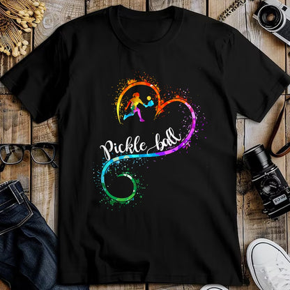 Funny Pickleball Shirt, Pickleball Lover Unisex T-Shirt/Hoodie/Sweatshirt HLT00 - I Love Pickleball Watercolors Funny Pickleball Girl Player T-Shirt