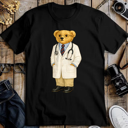 Best Doctor Shirt, Funny Doctor UnisexT-Shirt/Hoodie/Sweatshirt HLT00 - Gift for Doctor Bear with Glasses Teddy T-Shirt