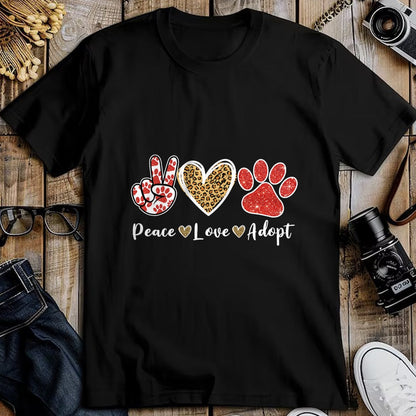Cat Love Shirt, Funny Cat Lover Gift UnisexT-Shirt/Hoodie/Sweatshirt HLT00 - Ki Peace Love Rescue Adopt Dog Cat Lover Costume Puppy Mom T-Shirt
