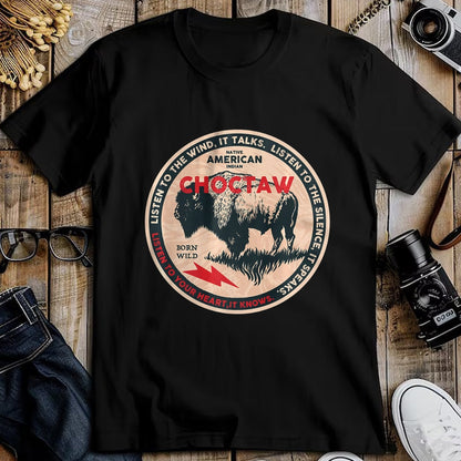 Native American T-Shirts, Vintage Native American Unisex T-Shirt/Hoodie/Sweatshirt HLT00 - Choctaw Native American Indian Born Freedom Wild Buffalo Premium