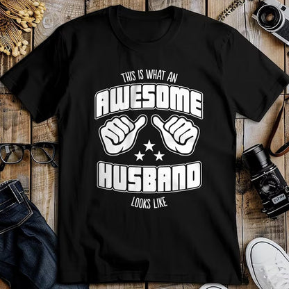 Best Wife Shirt, Wife and Husband Unisex T-Shirt/Hoodie/Sweatshirt HLT00 - This is What an Awesome Husband Looks Like T-Shirt Men Tee