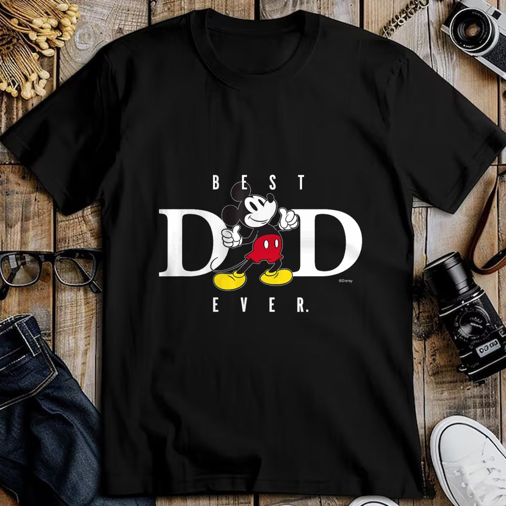 Gift for Dad Shirt, Funny Dad Unisex T-Shirt/Hoodie/Sweatshirt HLT00 – Disney Mickey Mouse Best Dad Ever Thumbs Up Father’s Day T-Shirt
