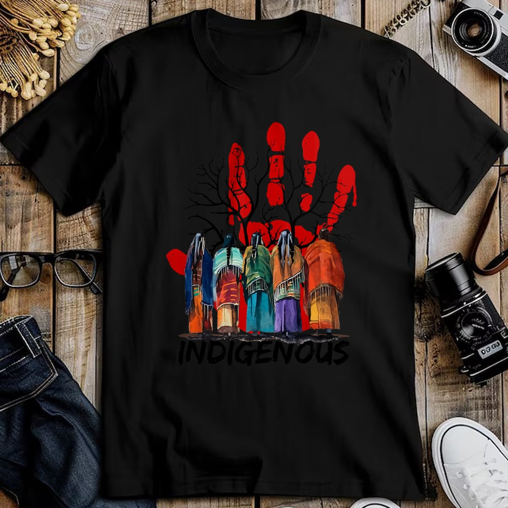 Native American T-Shirts, Vintage Native American Unisex T-Shirt/Hoodie/Sweatshirt HLT00 - Native American Indigenous People Stop MMIW