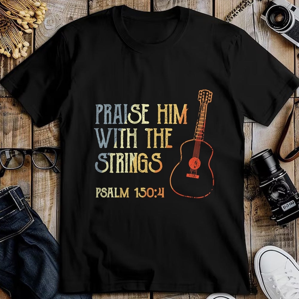 Christian Tee, Christian Faith Unisex T-Shirt/Hoodie/Sweatshirt HLT00 - Guitarist Christian Music Guitar Player Bible Verse T-Shirt