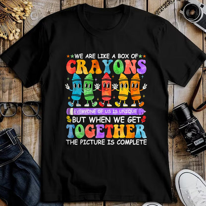 Best Teacher Shirt, Funny Teacher UnisexT-Shirt/Hoodie/Sweatshirt HLT00 - Funny Teacher We are Like A Box of Crayons Back to School T-Shirt