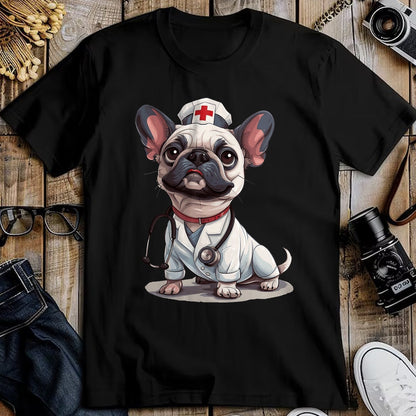 Best Doctor Shirt, Funny Doctor UnisexT-Shirt/Hoodie/Sweatshirt HLT00 - French Bulldog Nurse Dog Doctor Stethoscope T-Shirt