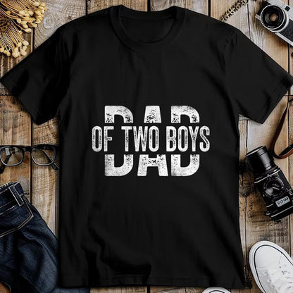 Gift for Dad Shirt, Funny Dad Unisex T-Shirt/Hoodie/Sweatshirt HLT00 – Dad of Two Boys Gifts Daddy of 2 Sons Father_s Day T-Shirt