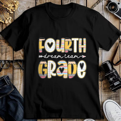 Best Teacher Shirt, Funny Teacher UnisexT-Shirt/Hoodie/Sweatshirt HLT00 - 4th Grade Dream Team Back to School Teacher Student Kids T-Shirt