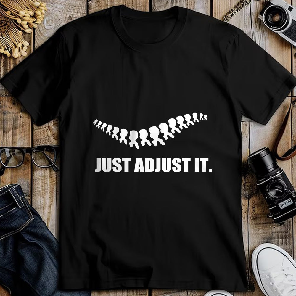 Best Doctor Shirt, Funny Doctor UnisexT-Shirt/Hoodie/Sweatshirt HLT00 - Just Adjust It Back Subluxation Chiropractor Pun T Shirt T-Shirt