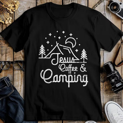 Christian Tee, Christian Faith Unisex T-Shirt/Hoodie/Sweatshirt HLT00 -  Camping Coffee Camper Camp Lover Christian Jesus T-Shirt