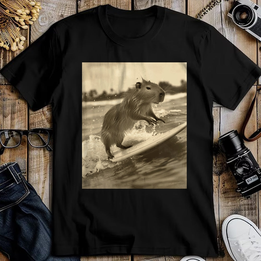Cute Capybara Shirt, Funny Capybara Unisex T-Shirt/Hoodie/Sweatshirt HLT00 - Funny Graphic Capybara Long Sleeve T-Shirt (8)