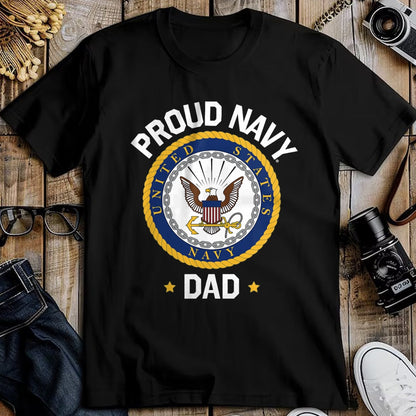 Gift for Dad Shirt, Funny Dad Unisex T-Shirt/Hoodie/Sweatshirt HLT00 – \United States Navy Father_s Day Proud Navy Dad Collegiate T-Shirt