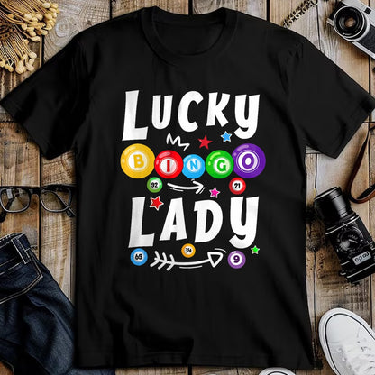 Gift for Mom Shirt, Funny Mom Unisex T-Shirt/Hoodie/Sweatshirt HLT00 - Bingo Night Funny Bingo Lucky Bingo Lady For Grandma Mom T-Shirt