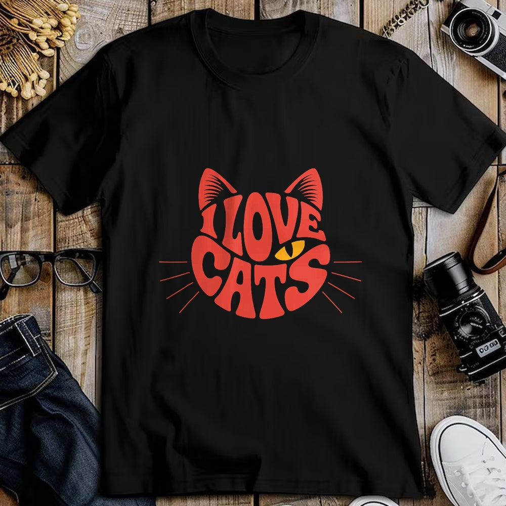 Cat Love Shirt, Funny Cat Lover Gift UnisexT-Shirt/Hoodie/Sweatshirt HLT00 - I Love Cats T-Shirt