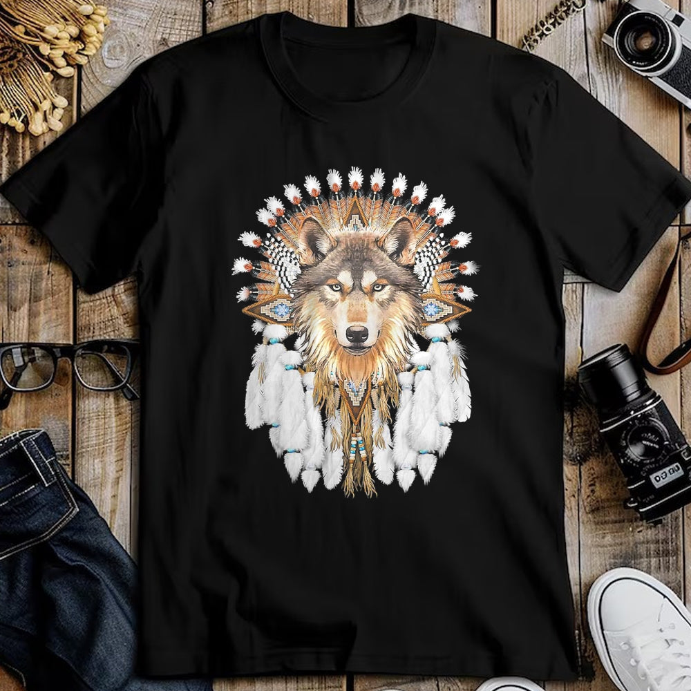 Native American T-Shirts, Vintage Native American Unisex T-Shirt/Hoodie/Sweatshirt HLT00 - Native American Wolf Feather