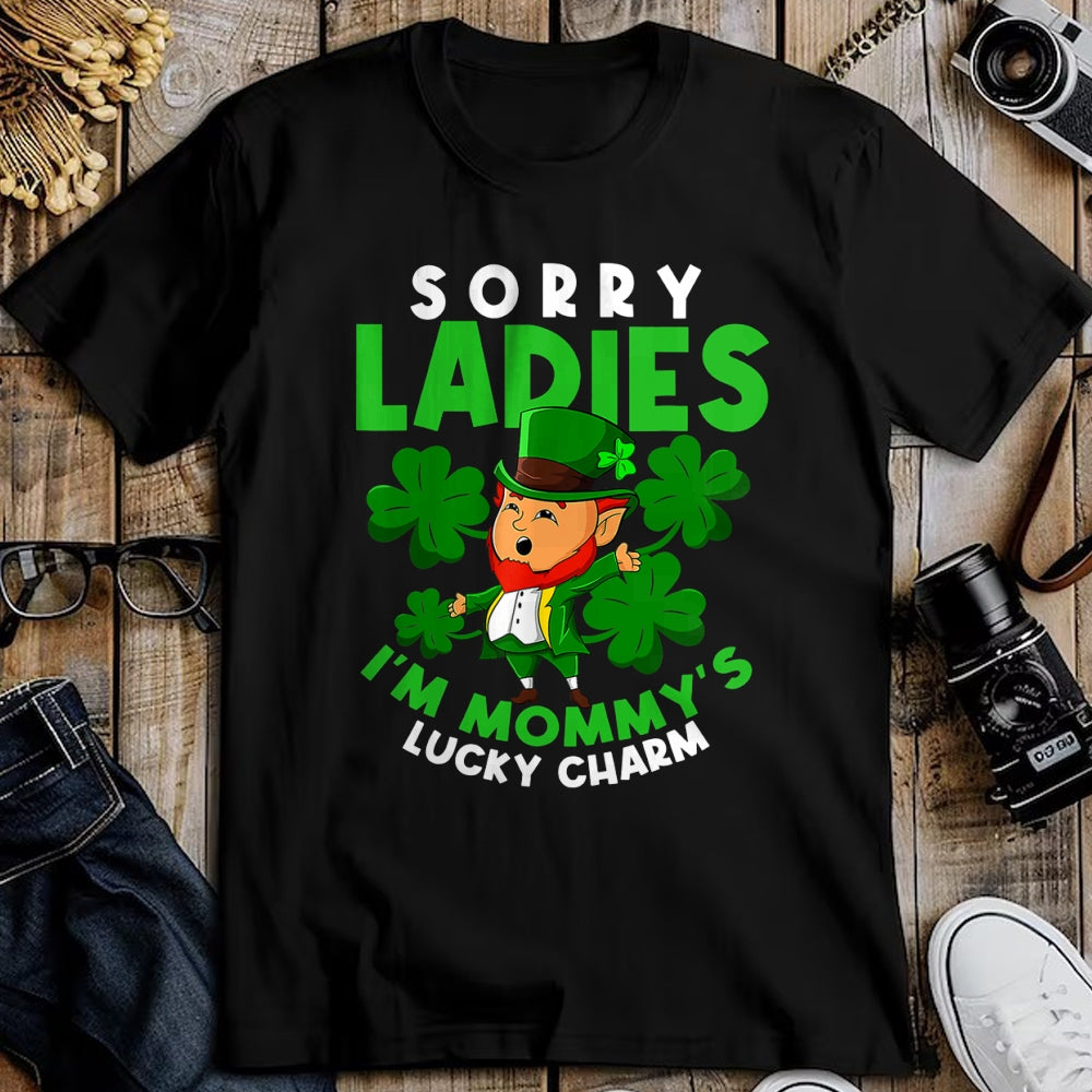 Gift for Mom Shirt, Funny Mom Unisex T-Shirt/Hoodie/Sweatshirt HLT00 - Mommys Lucky Charm Mom St Patricks Day Leprechaun Toddler T-Shirt