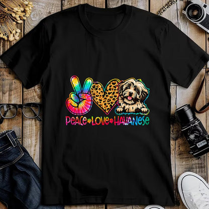 Dog Love Shirt, Dog Lover Gift T-Shirt/Hoodie/Sweatshirt HLT00 - Peace Love Havanese Tie Dye Dog Lover T-Shirt