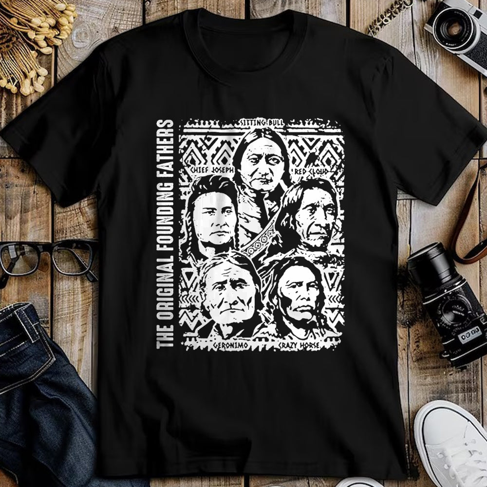 Native American T-Shirts, Vintage Native American Unisex T-Shirt/Hoodie/Sweatshirt HLT00 - The Original Founding Fathers Native American Themed (1)