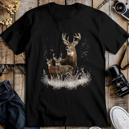 Funny Hunting Shirt, Gift For Hunting Lover Unisex T-Shirt/Hoodie/Sweatshirt HLT00 - Deer Forest Nature Lover Vintage Deer Hunting Hunter T-Shirt, Men, Black, 3X-Large