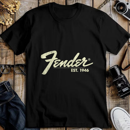 Guitar Lover Shirt, Funny Guitar UnisexT-Shirt/Hoodie/Sweatshirt HLT00 - Fender Classic Fender Est. 1946 Short Sleeve T-Shirt