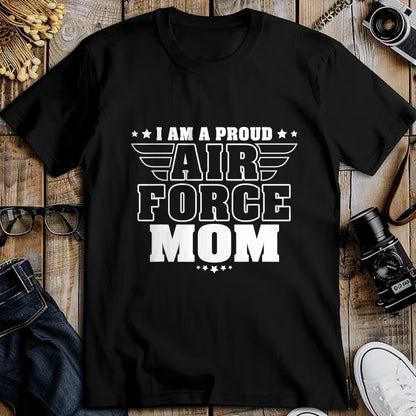 Gift for Mom Shirt, Funny Mom Unisex T-Shirt/Hoodie/Sweatshirt HLT00 - I Am A Proud Air Force Mom Patriotic Pride Military Mother T-Shirt