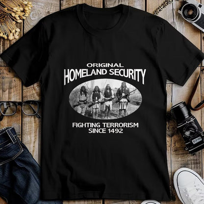 Native American T-Shirts, Vintage Native American Unisex T-Shirt/Hoodie/Sweatshirt HLT00 - Homeland Security Native American shirt. fighting terrorism